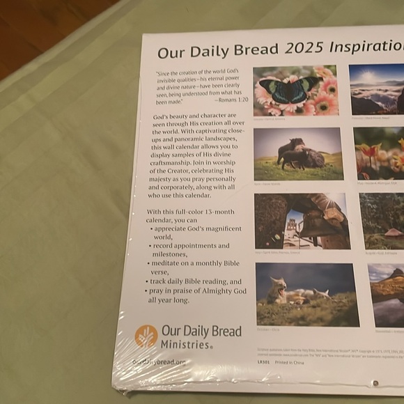 2025 Our Daily Bread Inspirational Calendar - Picture 3 of 3